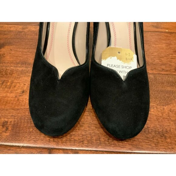 Plenty by Tracy Reese Black Suede Heels, Size 8 (US) 38 (EUR) - Picture 2 of 9